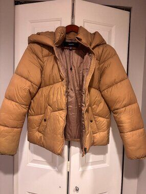 Vera Moda Hooded Puffer - Short - Size S